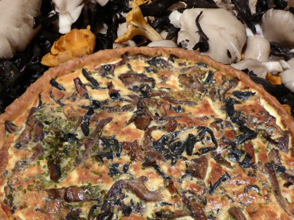 Tarte aux champignons d'automne