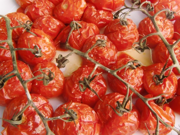 Tomates cerises confites