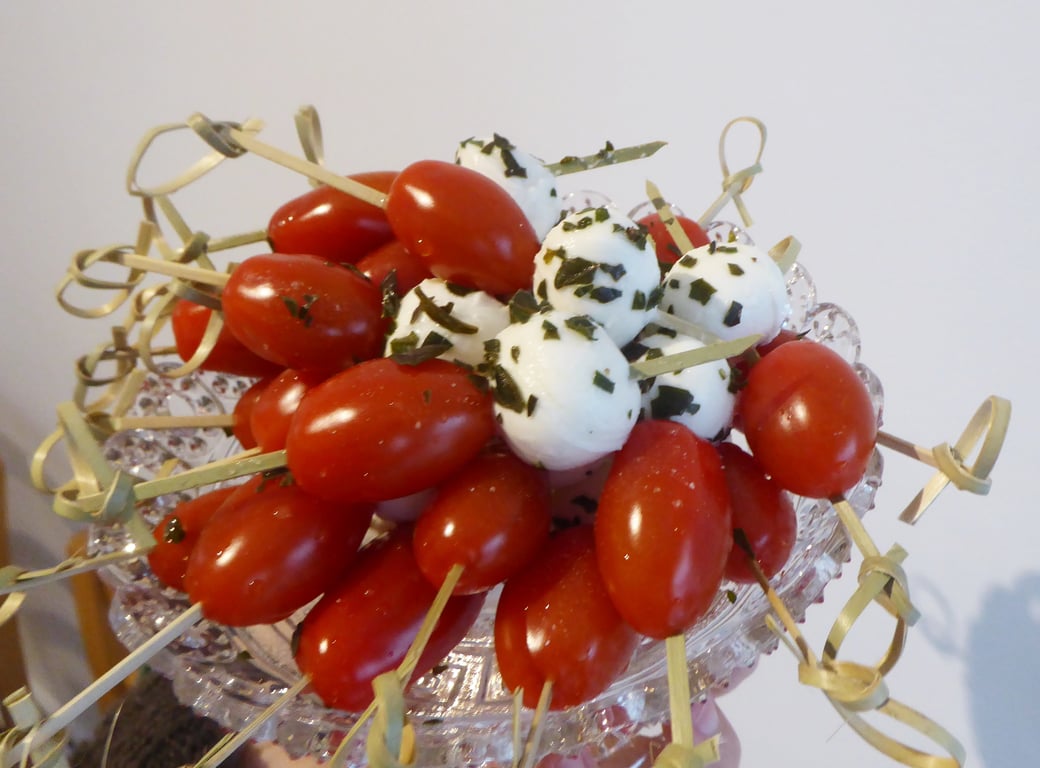 Brochettes tomates Mozzarella