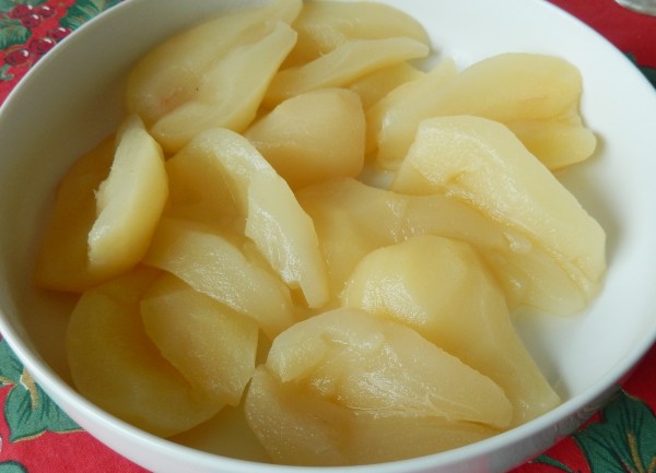 Poires pochées