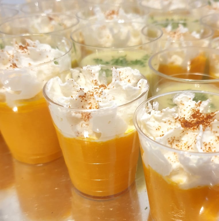 Verrines de mousse de carottes