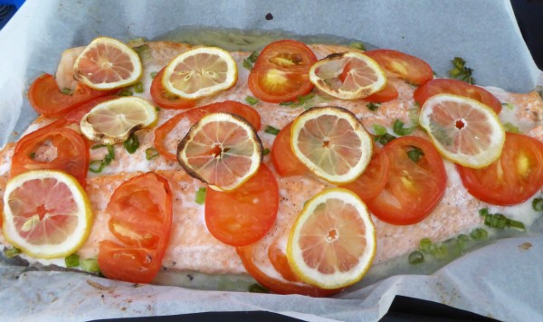 Saumon en papillote au four