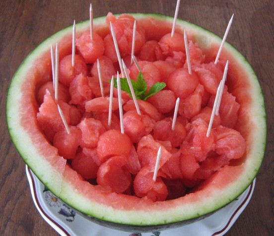 Pastèque en habit de fête