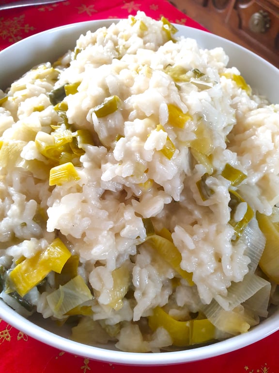 Risotto aux poireaux