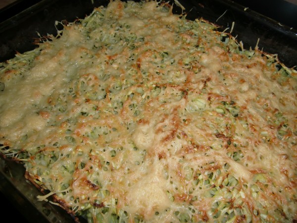 Gratin de courgettes râpées