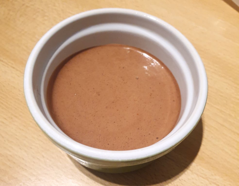 Mousse au chocolat au jus de cuisson de pois chiches