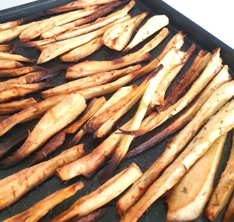 Panais rôtis au miel et au thym