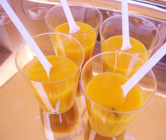 Verrine de melon et mangue