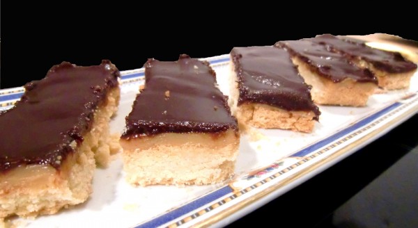 Lingots au caramel et au chocolat