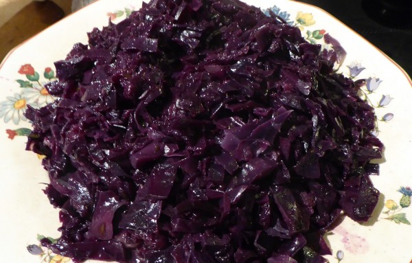 Choux rouge confit