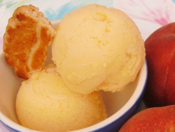 Sorbet à la pêche