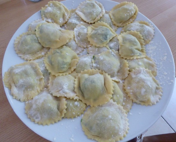 Raviolis ricotta épinard