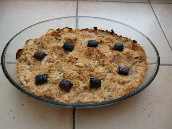 Crumble aux abricots