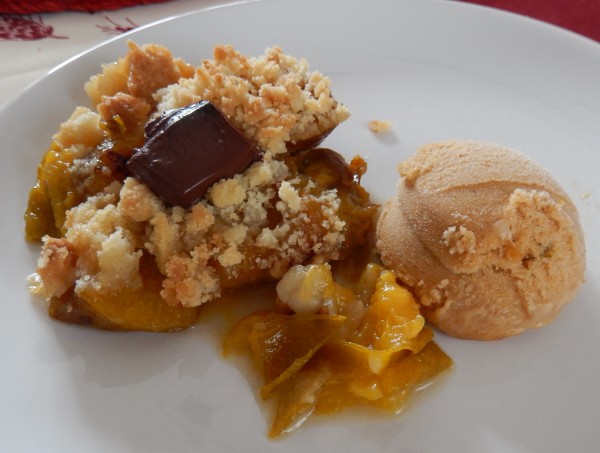 Crumble aux reines-claudes