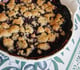 Crumble aux myrtilles et framboises