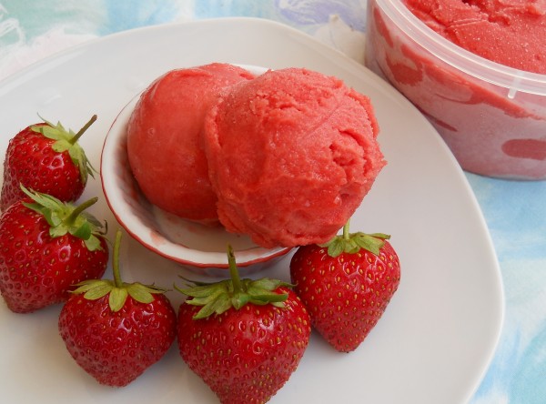 Sorbet aux fraises