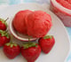 Sorbet aux fraises