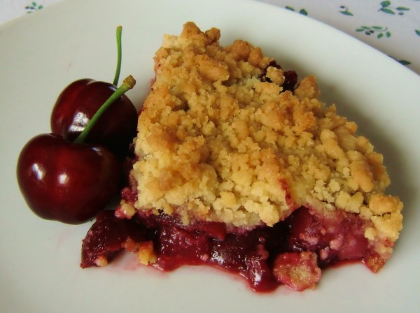 Crumble aux cerises