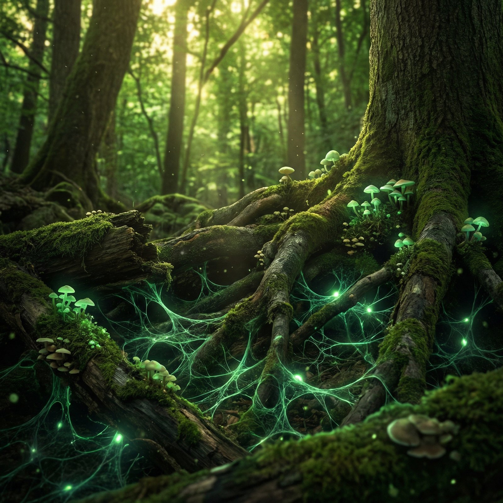 The Mycelial Thread: What Actually Connects Your Temples