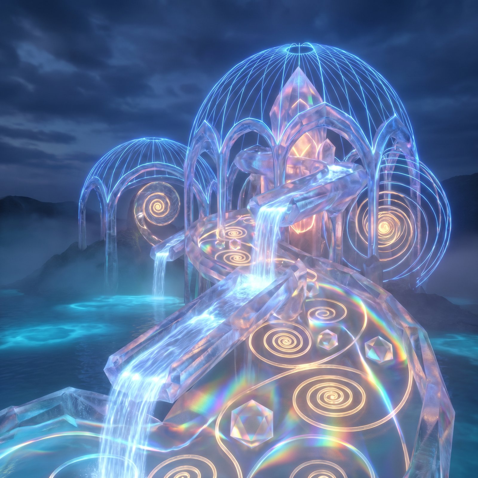 The Sacred Marriage: When Geometric Precision Meets Oceanic Consciousness