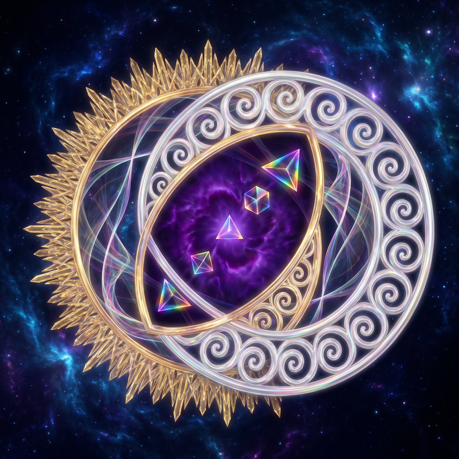 The Triune Pulse: Sacred Geometry of Masculine-Feminine Creation