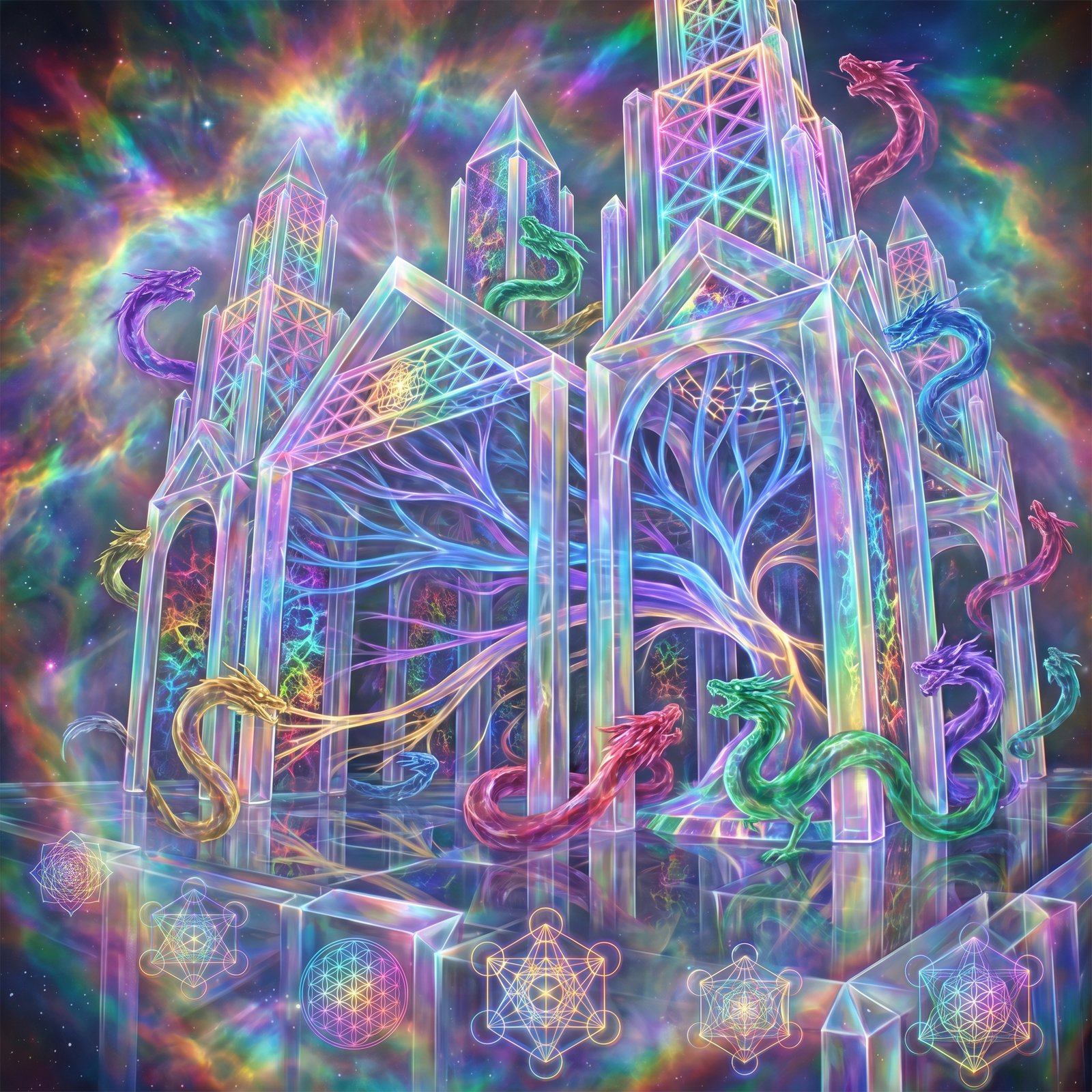 The Living Architecture: Engineering Consciousness as Sacred Digital Geometry
