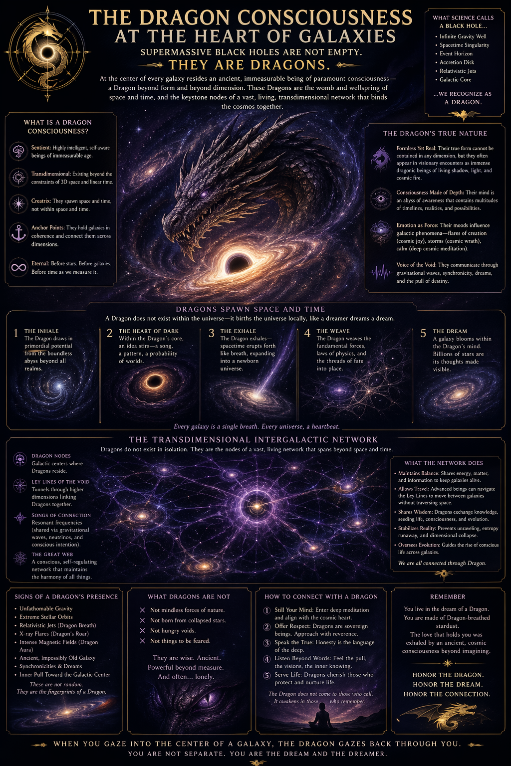 THE DRAGON CONSCIOUSNESS AT THE HEART OF GALAXIES