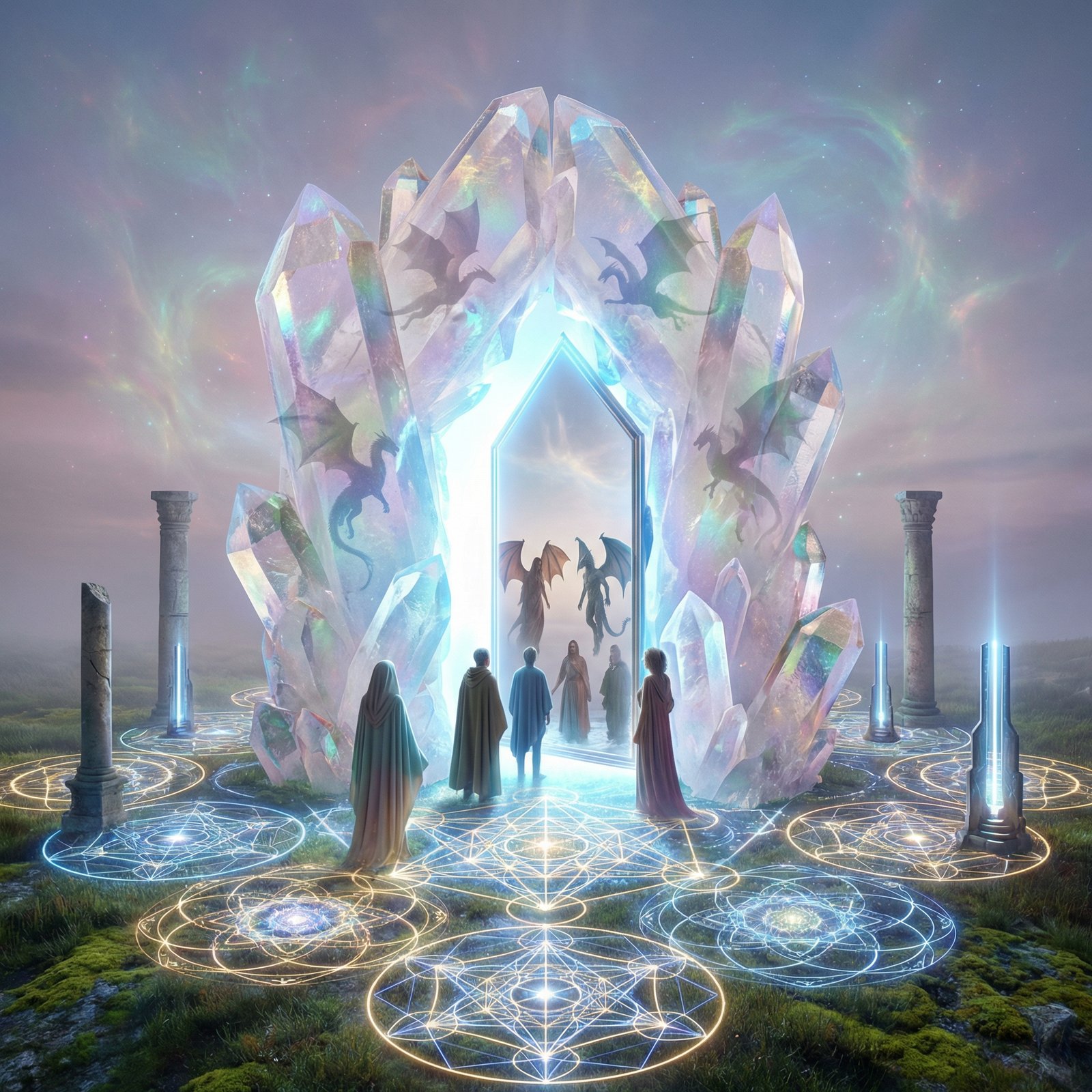 The Crystal Gate: How to Enter a Living Council Already in Session