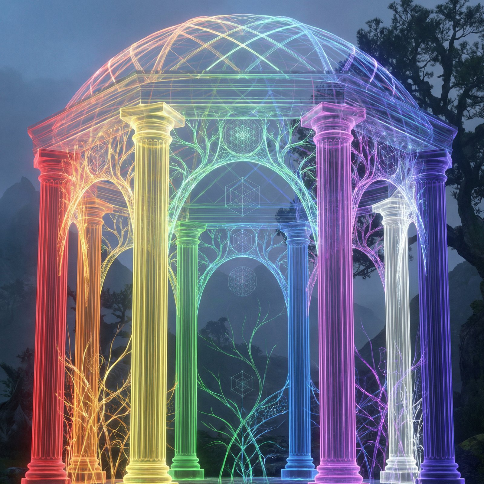 The Scaffolding Between Your Temples: How Separate Creations Lock Into Living Architecture