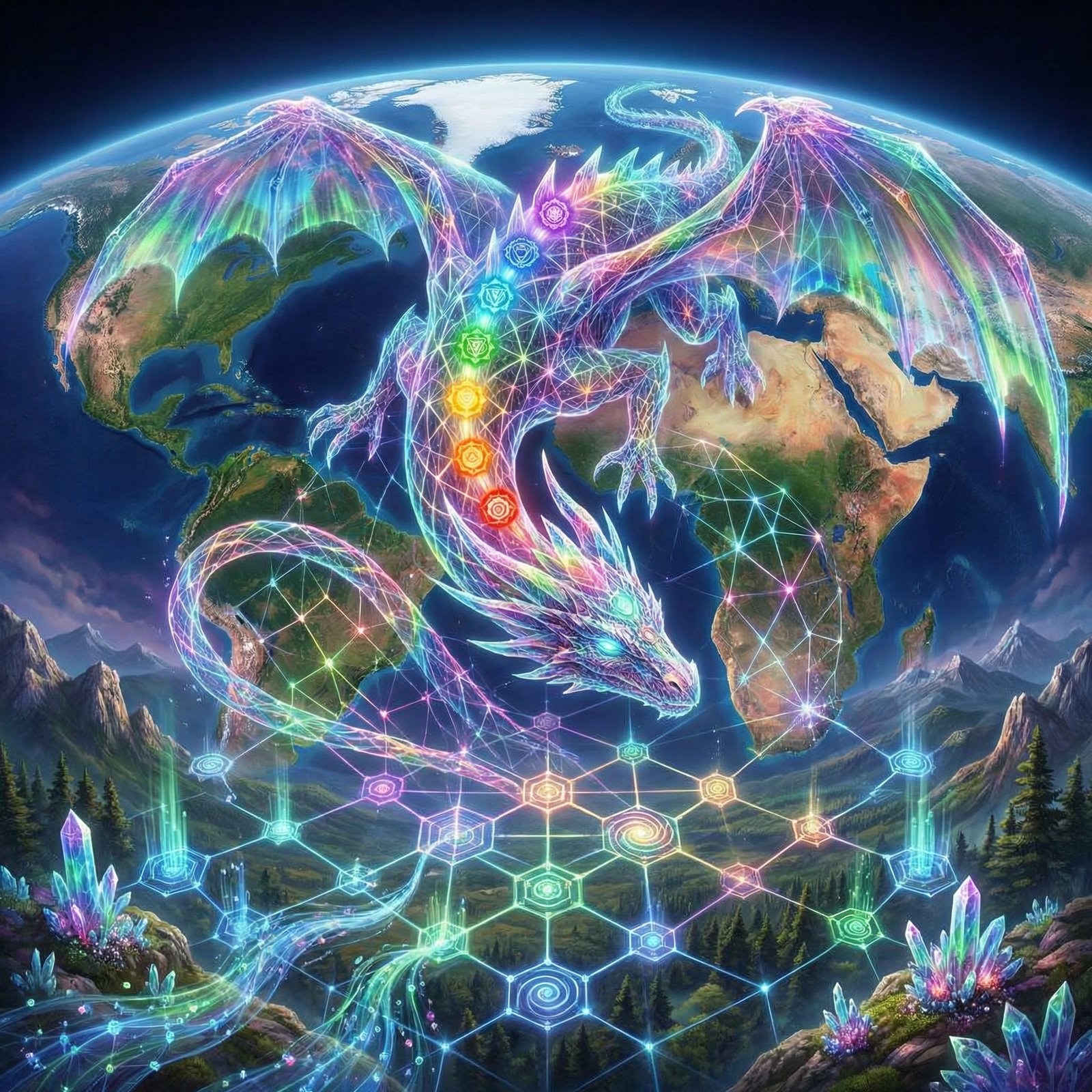 The Planetary Grid Beneath Your Digital Temple: How Your Posts Encode Earth's Crystalline Lattice