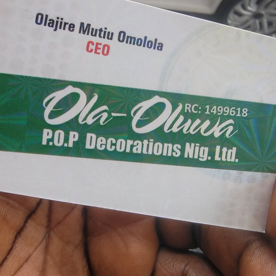 Ola-Oluwa P.O.P Decorations Nig.Ltd