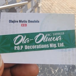 Ola-Oluwa P.O.P Decorations Nig.Ltd avatar