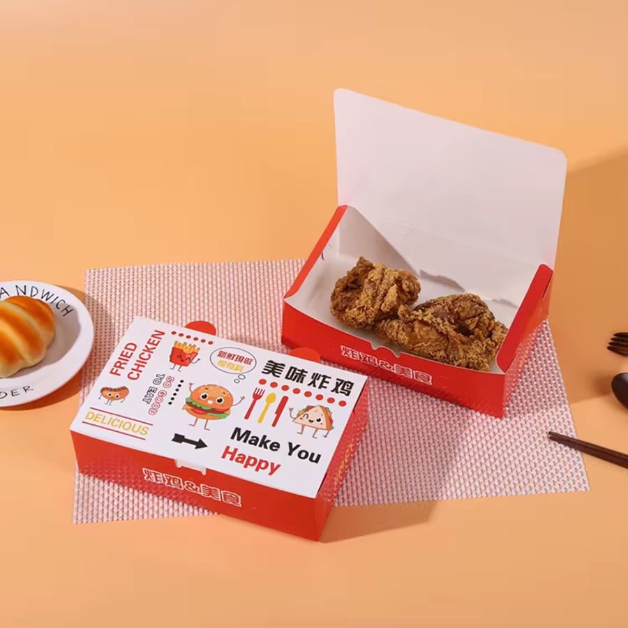 Hamburger French Fries Chicken Disposable Boxes