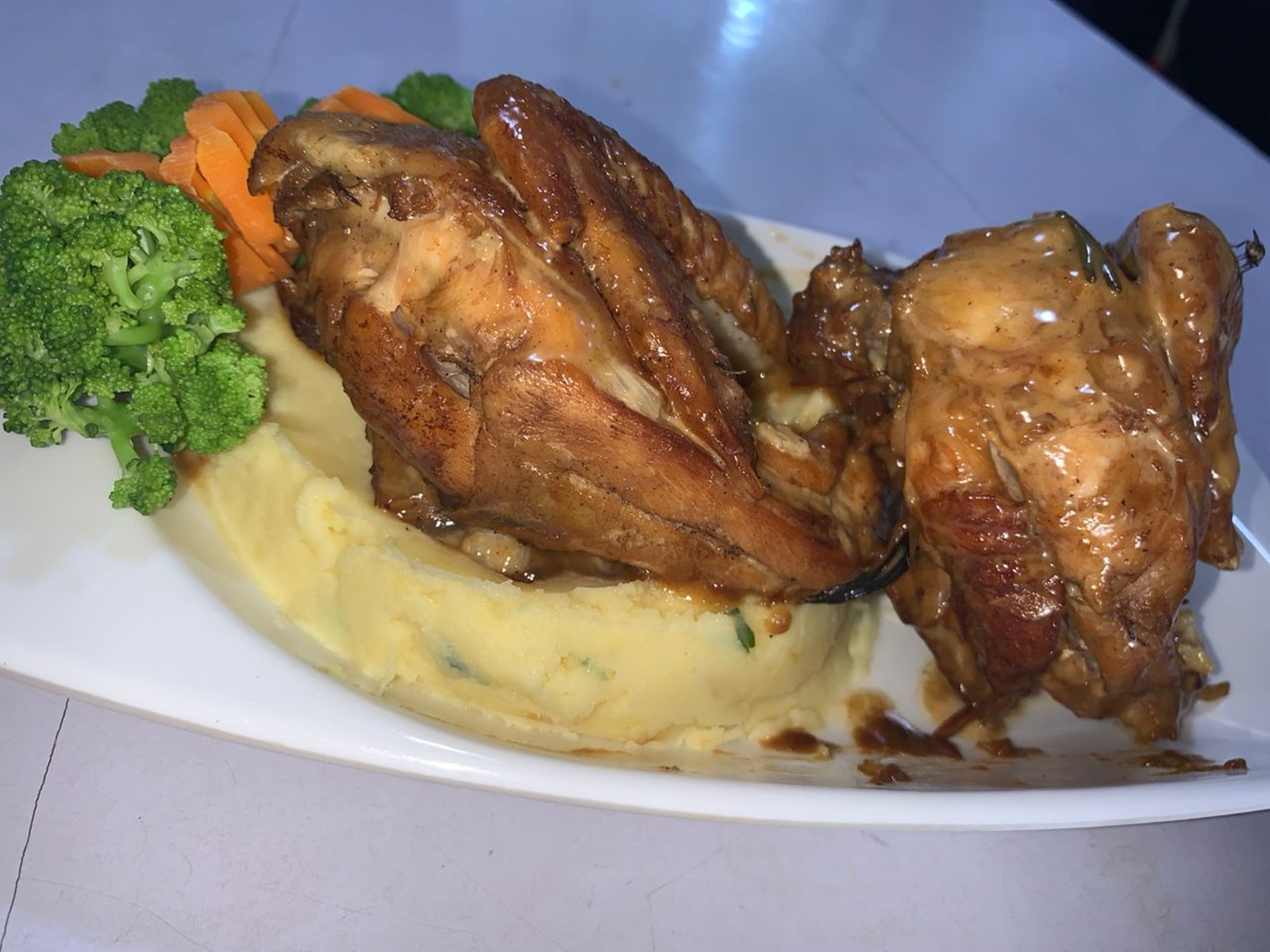 Match potatoes and chicken