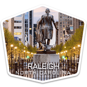 Raleigh North Carolina USA badge