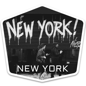 New York USA badge