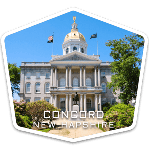 Concord New Hampshire USA badge