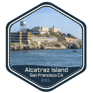 Alcatraz Island, California badge