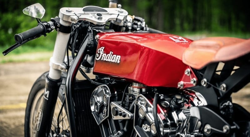 Indian Motorcycle Cafe Racer Red 6