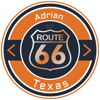 Route 66 Adrian Texas Road Badge Collection