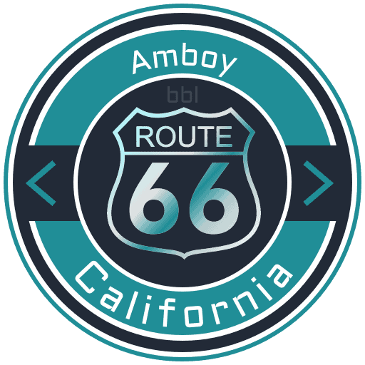 Route 66 Amboy California Road Badge Collection