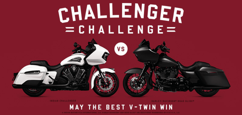 Indian Challenger Harley Davidson Road Glide Special