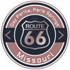 Route 66 Gay Parita, Paris Springs Missouri Road Badge Collection