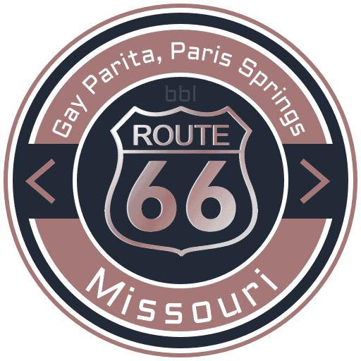 Route 66 Gay Parita, Paris Springs Missouri Road Badge Collection