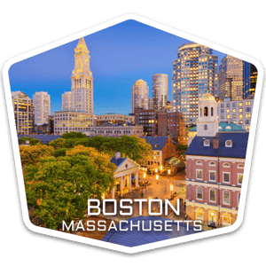 Boston Massachusetts USA badge