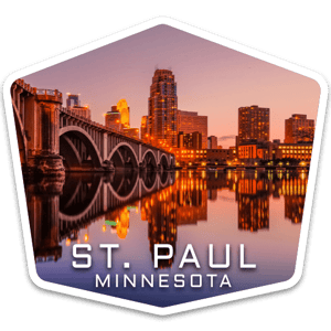 St Paul Minnesota USA badge