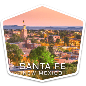 Santa Fe New Mexico USA badge