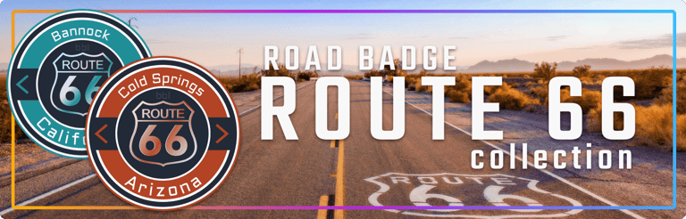 Route 66 Road Badge Collection badge collection