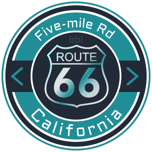 Route 66 Five-mile Rd California Road Badge Collection
