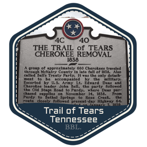 Trail of Tears, Tennessee badge